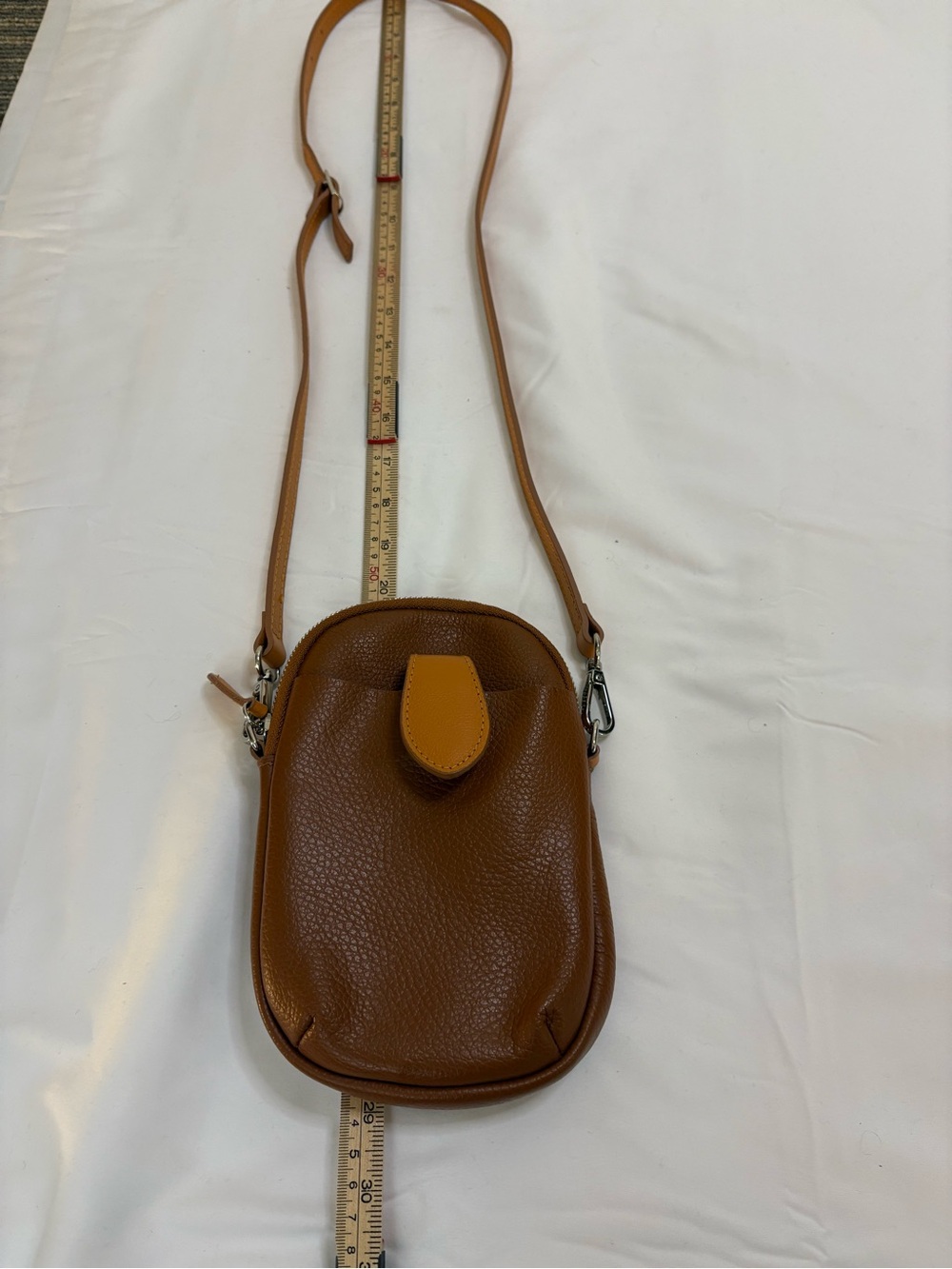 Davina Firenze Pebbled Leather Sachet Purse Crossbody - Picture 13 of 15